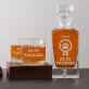 Az év vadásza - Gravírozott whisky kancsó és poharak készlete