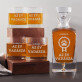 Az év vadásza - Gravírozott whisky kancsó és poharak készlete