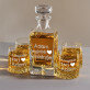 A legjobb whisky - Gravírozott whisky kancsó és poharak készlete