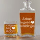 A legjobb whisky - Gravírozott whisky kancsó és poharak készlete