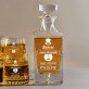 Ő nem öregszik - Gravírozott whisky kancsó és poharak készlete