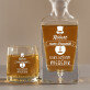 Ő nem öregszik - Gravírozott whisky kancsó és poharak készlete