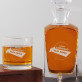 Saját szöveged - Gravírozott whisky kancsó és poharak készlete