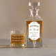 Single barrel - Gravírozott whisky kancsó és poharak készlete