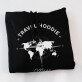 Travel hoodie - Fekete kapucnis pulóver férfiakna