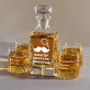 Nagyapa whiskyje - Gravírozott whisky kancsó és poharak készlete