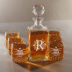 Whisky lover - Gravírozott whisky kancsó és poharak készlete