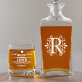 Whisky lover - Gravírozott whisky kancsó és poharak készlete