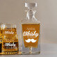 Whisky time - Gravírozott whisky kancsó és poharak készlete Whisky time - Gravírozott whisky kancsó és poharak készlete