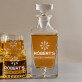 Whisky warmer - Gravírozott whisky kancsó és poharak készlete