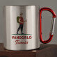 vándorló - Fém bögre karabinerrel vándorló - Fém bögre karabinerrel