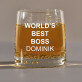 World`s best boss - Whiskys pohár