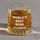 World`s best boss - Whiskys pohár