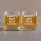 World`s best boss - Whiskys pohár