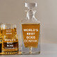 World`s best boss - Gravírozott whisky kancsó és poharak készlete