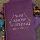 You know nothing - A5-ös jegyzetfüzet nyomtatással