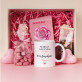 Ajándékkészlet bögrével és fürdőtabletta rózsával Leszel a keresztanyám