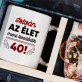Ajándékkészlet bögrével és teával 40. szülinapra